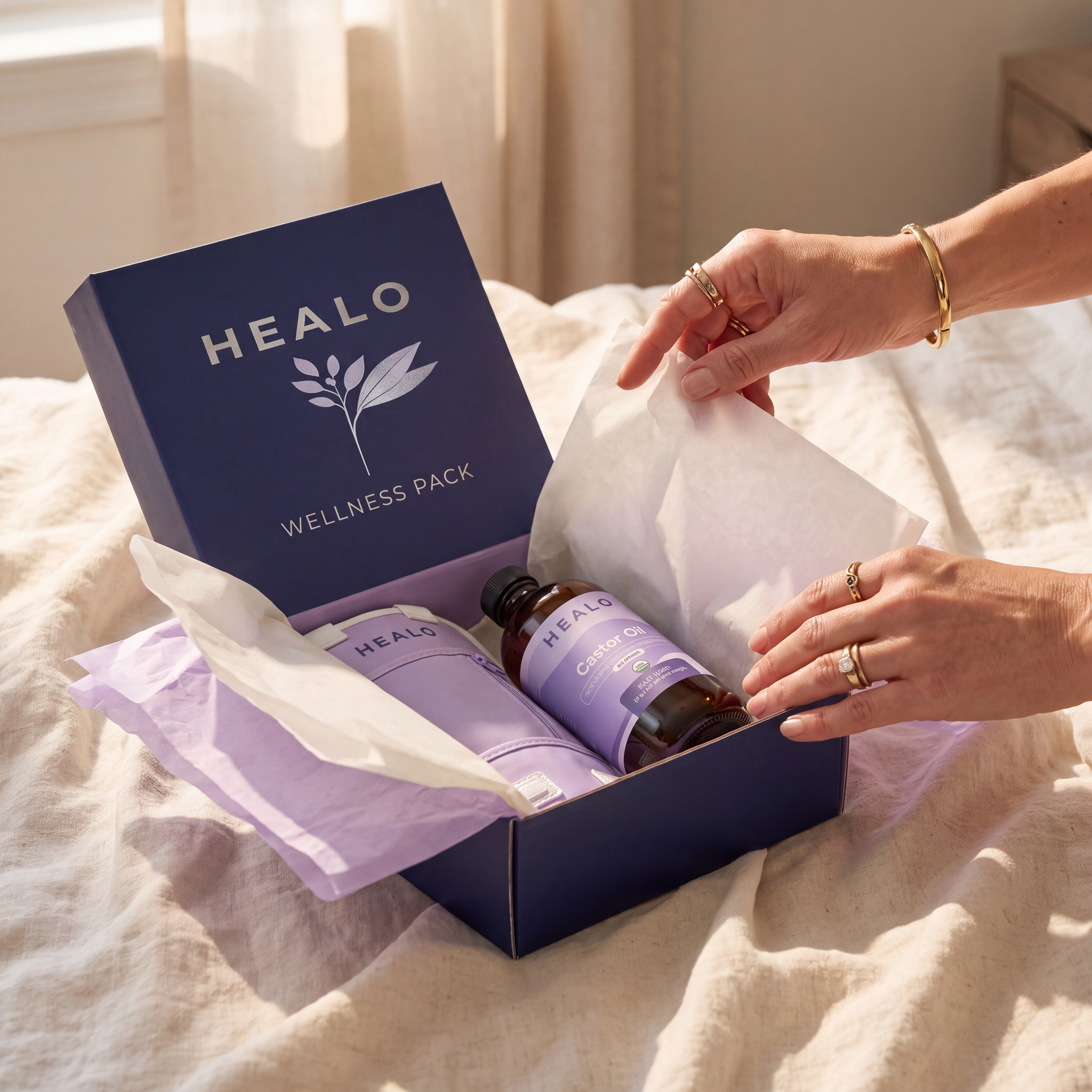 Healo Practitioner-Grade Castor Oil Kit